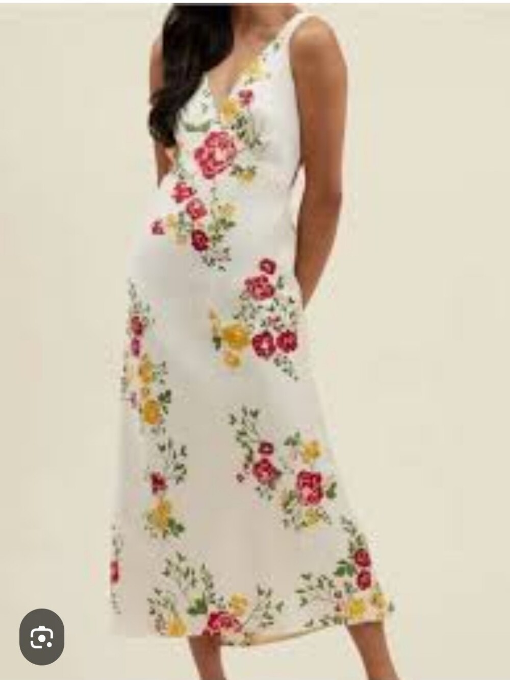 Park & Fifth Sheridan Floral Silk Slip Maxi Dress NWT Small